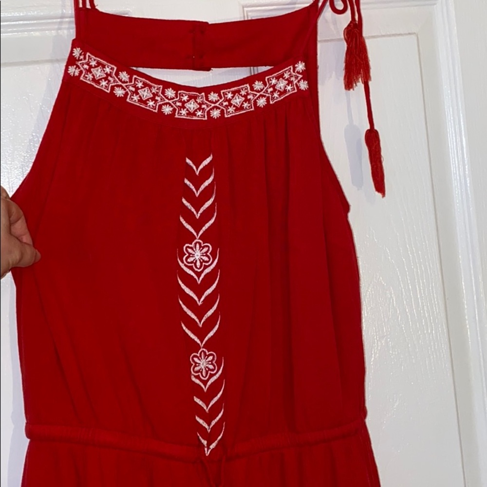 Red romper